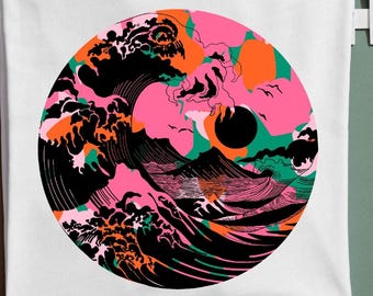 Wave Off Kanagawa Graphic Tee, Japanese Art Shirt