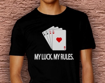Ace of Hearts Graphic Tee: Poker Gamer Cotton Blend Shirt