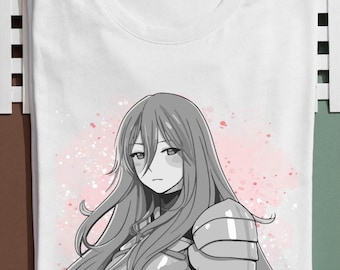 Anime Warrior Girl T-Shirt, Manga Art Graphic Tee