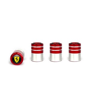 4 pcs Valve Caps Ferrari custom logo Universal Fit tires High Quality