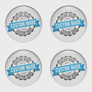 Set 4pcs Custom made Personalized Customized Wheel 3D domed emblem epoxy resin rim center caps logo decal stickers Self adhesive
