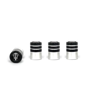 4 pcs Valve Caps Maserati custom logo Universal Fit tires High Quality