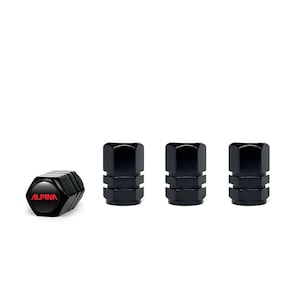 4 pcs Valve Caps ALPINA custom logo Universal Fit tires High Quality