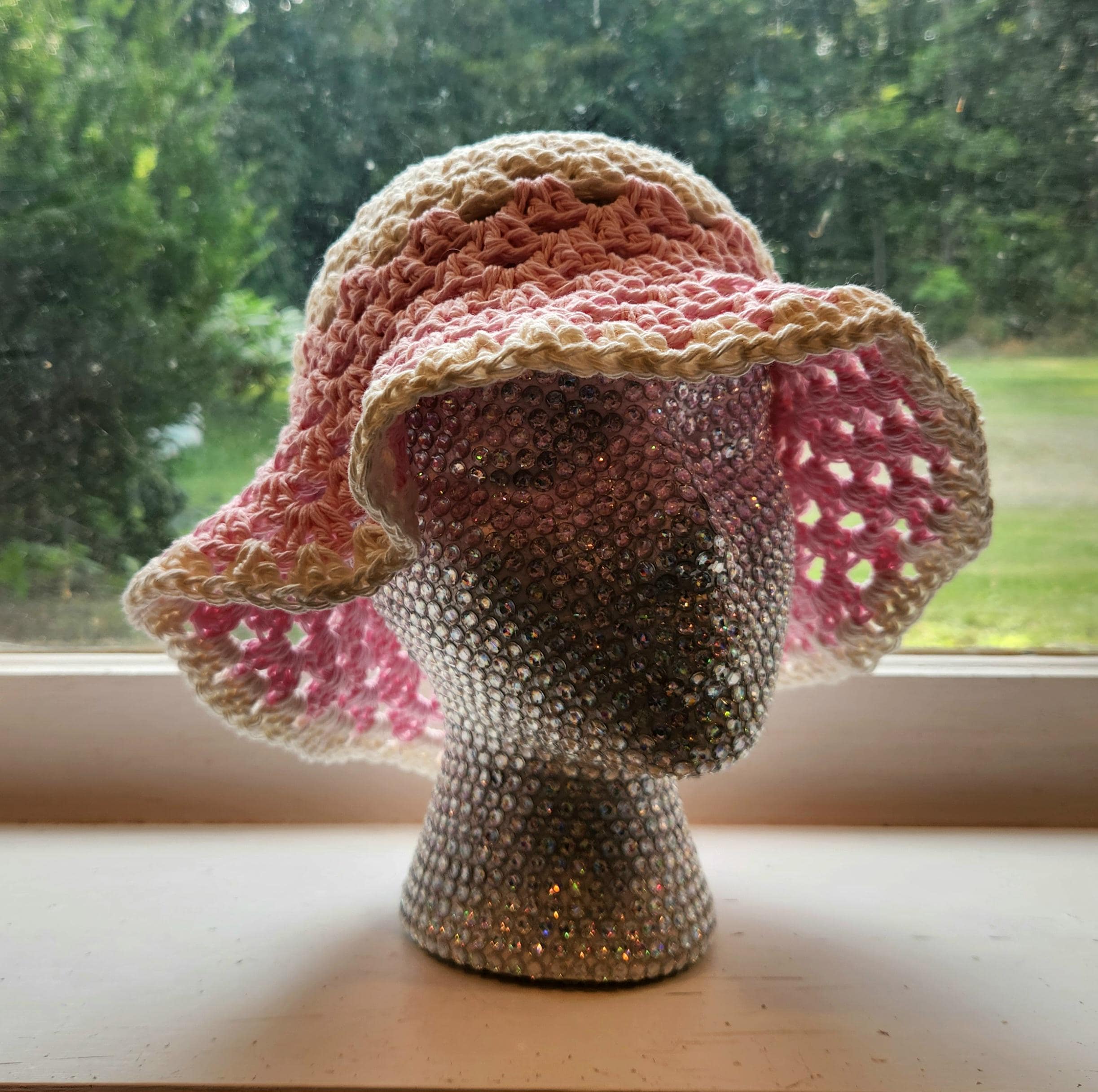 Ombre Pink Crochet Bucket Hat - Etsy
