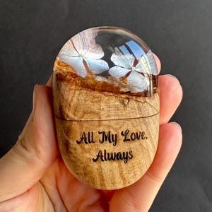 Engagement Ring Box ,Handmade Glass Crystal Druzy Box ,Proposal And Wedding Bands Box Gift, Handmade Wedding Keepsake , Wooden With Floral
