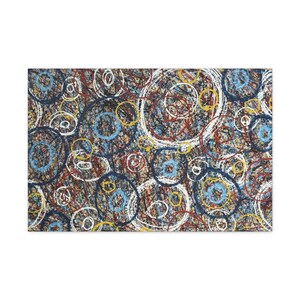 Kleurrijke abstracte muurkunst canvas, woondecoratie, uniek cadeau, woonkamer muurkunst, moderne kunstwerken, artistieke huisaccenten