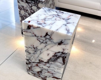 Calacatta Viola marmor sidobord | Modernt accentbord