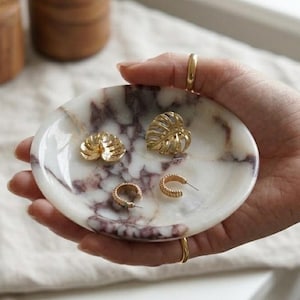 Calacatta viola Small Catchall Dish | Trinket Bowl for Jewellery