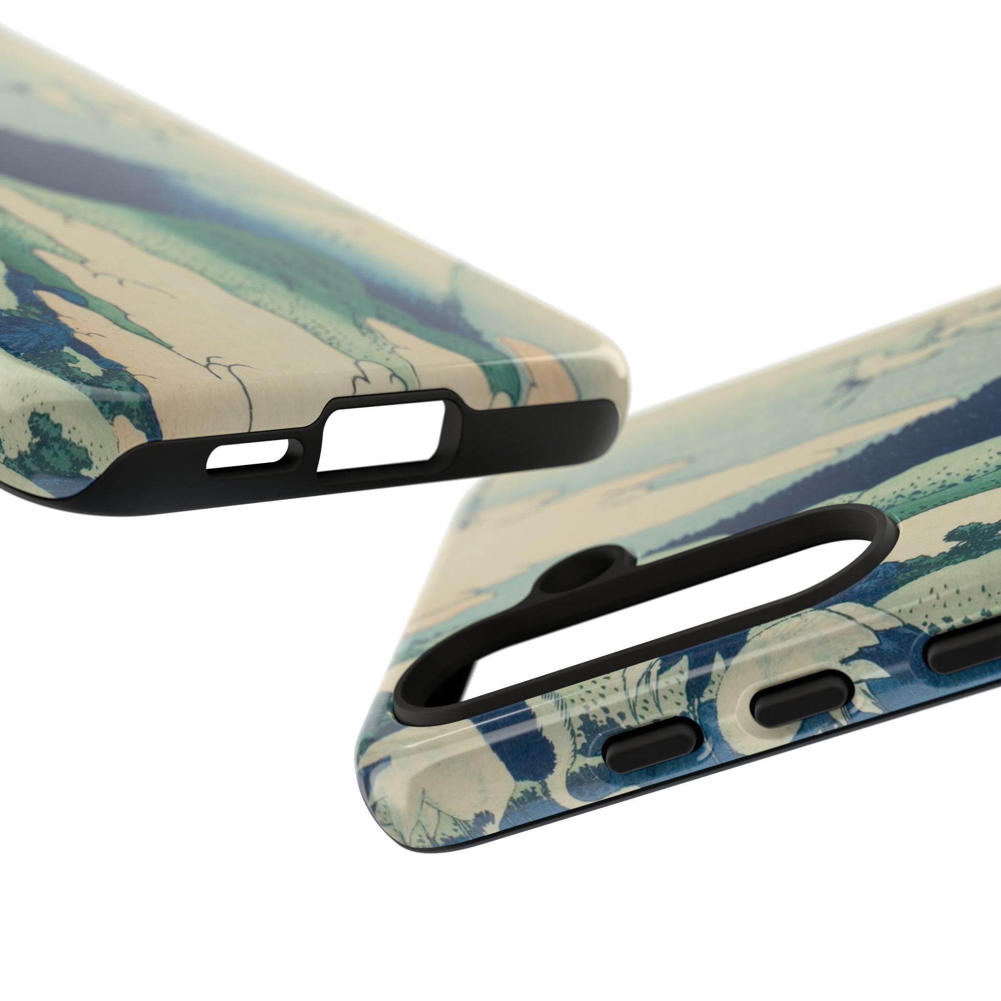 Umezawa Marsh in Sagami by Katsushika Hokusai Phone Case -Ukiyo-e Mt. Fuji Landscape Cover | for iPhone & Android 48 models, 2 Surfaces - Detailed view 5 showing the premium acrylic print quality and craftsmanship