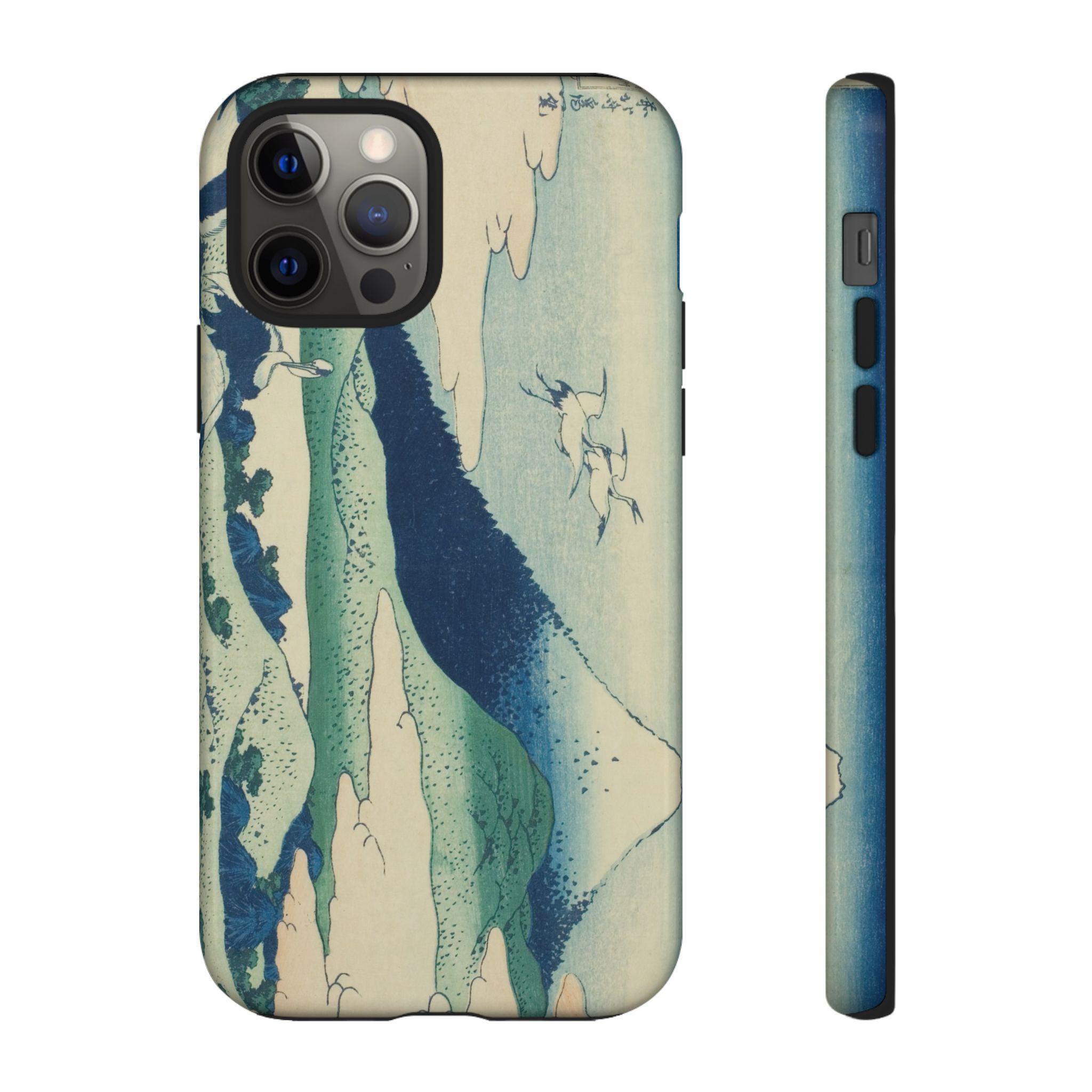 Umezawa Marsh in Sagami by Katsushika Hokusai Phone Case -Ukiyo-e Mt. Fuji Landscape Cover | for iPhone & Android 48 models, 2 Surfaces - Detailed view 3 showing the premium acrylic print quality and craftsmanship