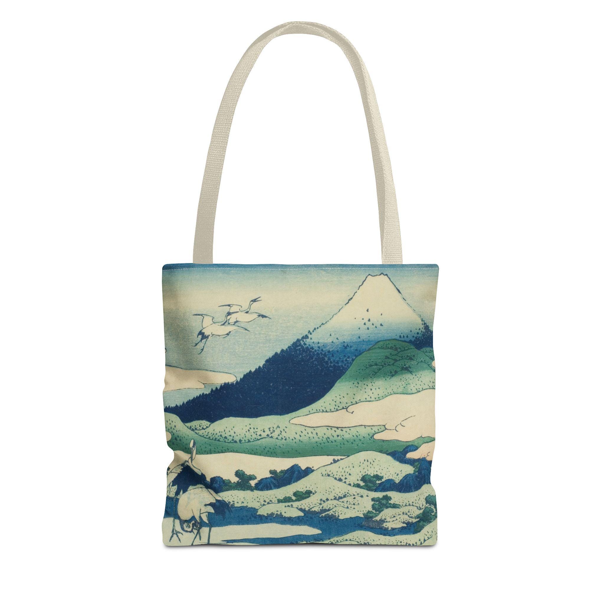 Mount Fuji View from Umezawa Marsh by Katsushika Hokusai - Japanese Ukiyo-e Tote Bag
