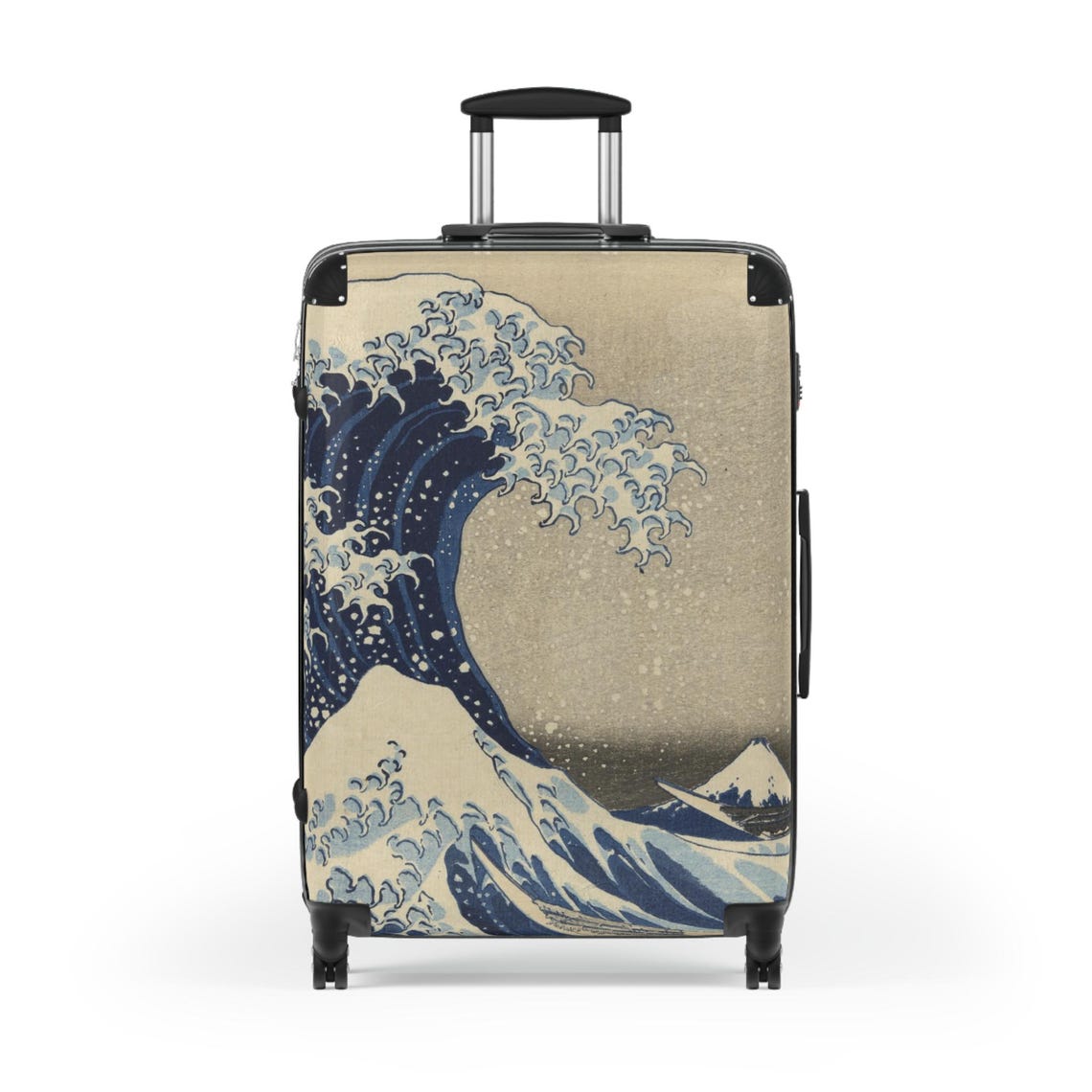 The Great Wave off Kanagawa Suitcase - Katsushika Hokusai Japanese Ukiyo-e Art Carry-On - Mount Fuji Edo Japan Print Luggage Gift - Premium acrylic wall art print featuring Hokusai's iconic Japanese wave artwork