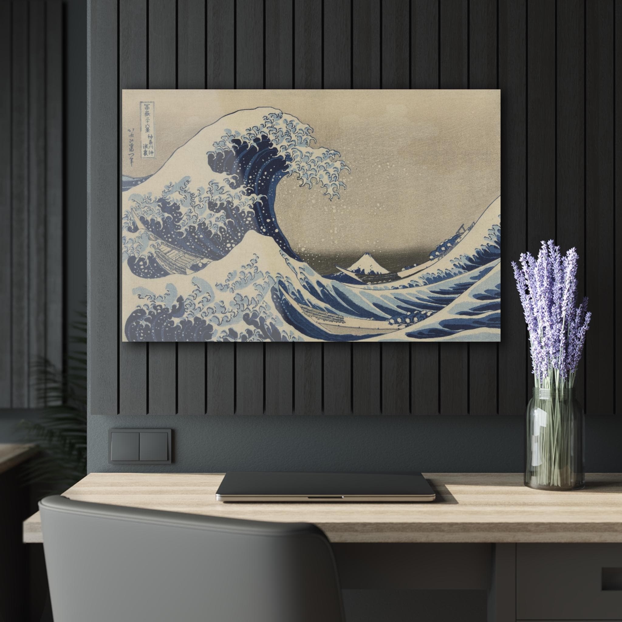 The Great Wave off Kanagawa by Katsushika Hokusai - Premium Acrylic Wall Art Print, Japandi Zen Decor for Home or Office