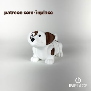 Cute Dog Articulated / 3D Print Instant Download/3D Printed Toy/3d printed Dog/articulated Dog