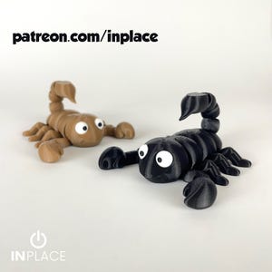 Cute Scorpion Articulated / 3D Print Instant Download/3D Printed Toy/3d printed Scorpion/articulated Scorpion