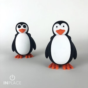 Cute Penguin Articulated / 3D Print Instant Download/3D Printed Toy/3d printed Penguin/articulated Penguin