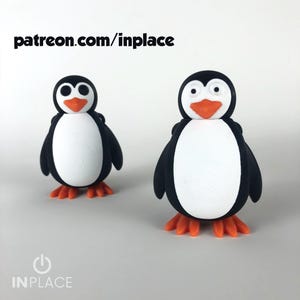 Cute Penguin Articulated / 3D Print Instant Download/3D Printed Toy/3d printed Penguin/articulated Penguin