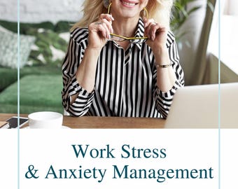 Work Stress & Anxiety Management Workbook: CBT Techniques (PDF)