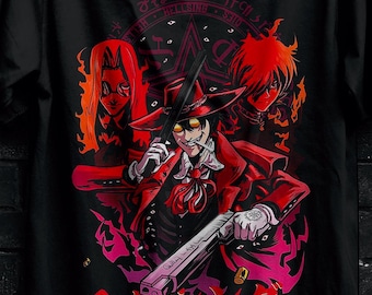 Gothic Alucard Hellsing Ultimate Cosplay Tshirt Gift,Seras Victoria Shirt,Schrödinger Sweater,Hellsing Anime Hoodie,Rip Van Winkle Appareal