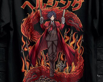Gothic Alucard Hellsing Ultimate Cosplay Tshirt Gift,Seras Victoria Shirt,Hellsing Anime Hoodie,Rip Van Winkle Appareal,Schrödinger Sweater