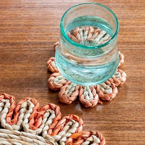 Corn Husk Coaster - Orange