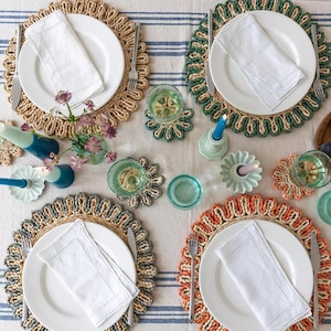 Corn Husk Placemat - Blue