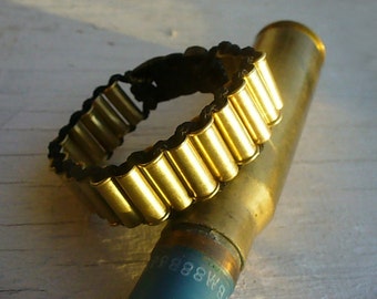 Woman's Unique Paracord Bullet Shells Bracelet  With Clasp