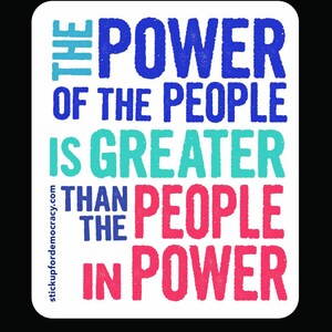 Power of the People Sticker