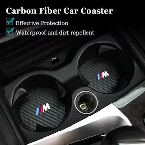 2 Piece Coaster Cup Pad For BMW F & G Series Cars