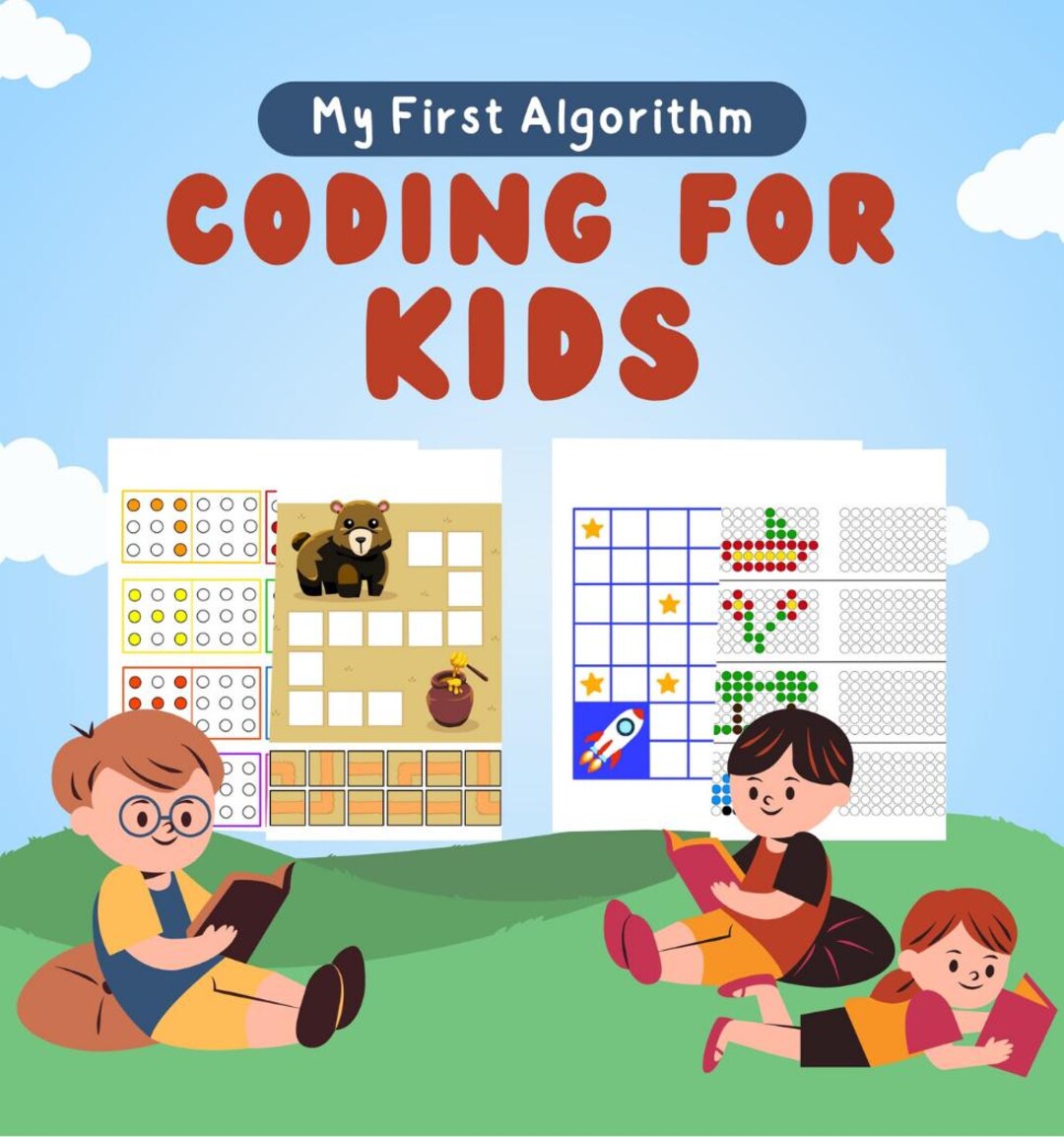 Kids Coding Worksheets | Preschool & Kindergarten Logic Games | STEM ...