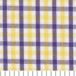 Fabric Finders Purple and Gold TriCheck