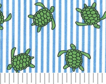 Turtles on Stripes #2636 by Fabric Finders