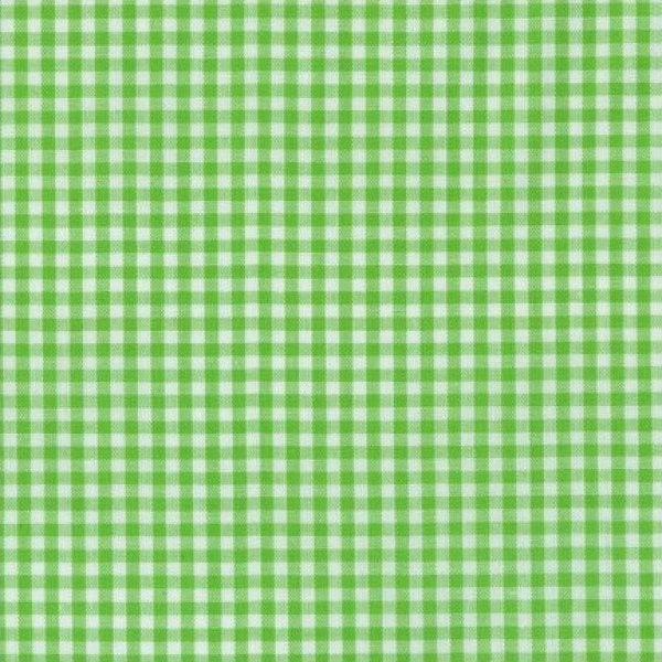 1/8" Lime Carolina Gingham Fabric by Robert Kaufman