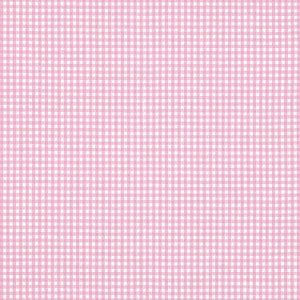 1/16" Bubblegum Pink Gingham Fabric by Fabric Finders