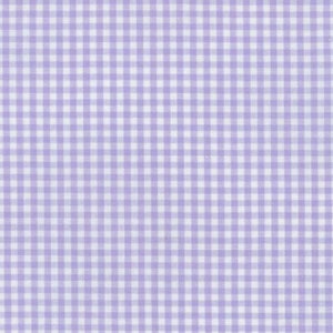 1/8" Lavender Carolina Gingham Fabric by Robert Kaufman