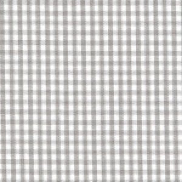 1/16" Grey Gingham Fabric by Fabric Finders