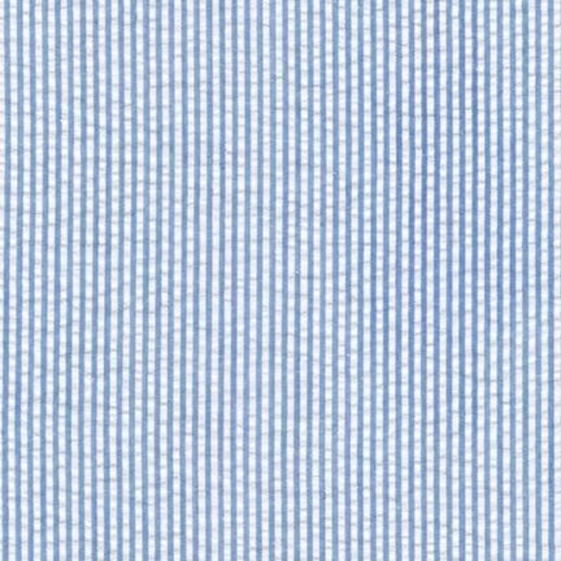 Denim Seersucker Stripe Fabric by Robert Kaufman Etsy