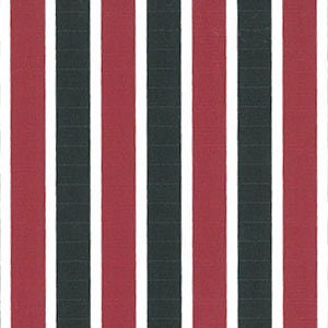 Red and Black Stripe Fabric by Fabric Finders