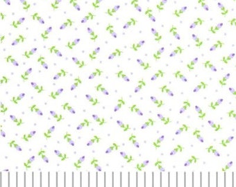 Purple Floral Fabric by Fabric Finders 1850