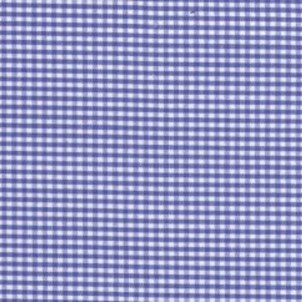 1/16" Royal Gingham Fabric by Fabric Finders