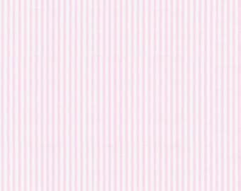 Pink Seersucker Stripe Fabric by Robert Kaufman