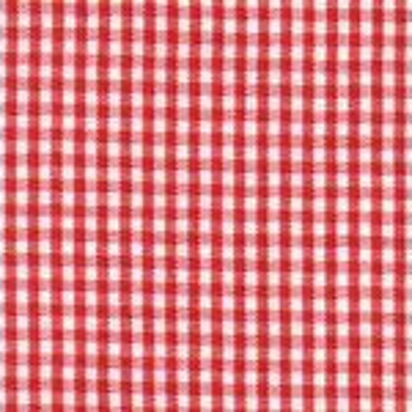 1/16" Berry Gingham Fabric by Fabric Finders