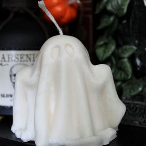 Scented Ghost Candle, Halloween Candle, Fall Decor, Gothic Gift