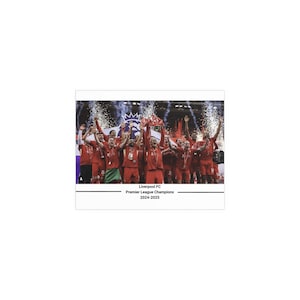 Liverpool FC Premier League Champions Poster