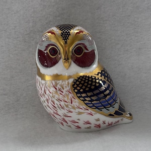 Royal Crown Derby Tawny Owl Paperweight - Gold Stopper 2001/2002