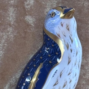 Royal Crown Derby Fairy Penguin Imari Paperweight Gold Stopper MMX