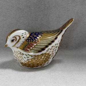 Royal Crown Derby Firecrest Imari Paperweight Gold