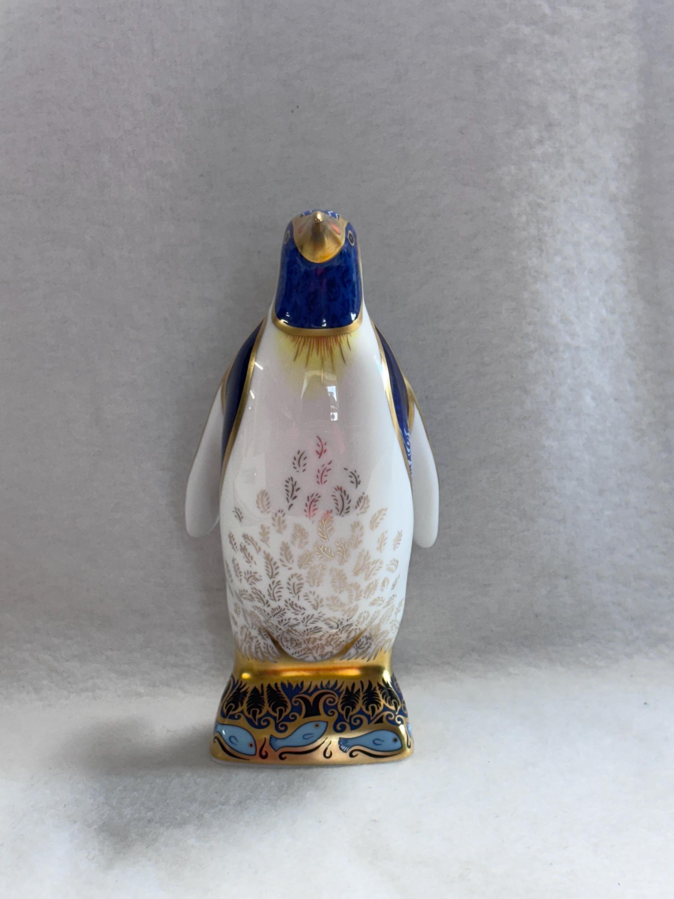 Crown Derby Penguin - Etsy