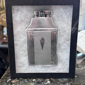 lighter and cigarette case combo Vintage Elgin sterling ladies with 1930s Art Deco Ronson Twenty