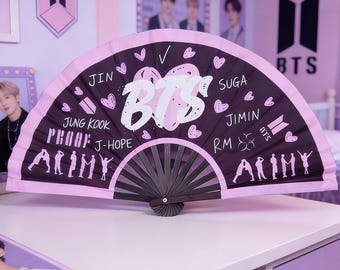 BTS World Tour Folding Hand Fan, Arirang Accessories, 2026 world Tour Gift for Fan, Concert Fan, Concert Outfit, Concert Gift for Army Fan